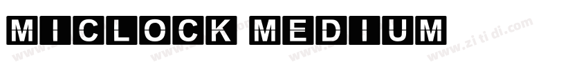 MiClock Medium字体转换